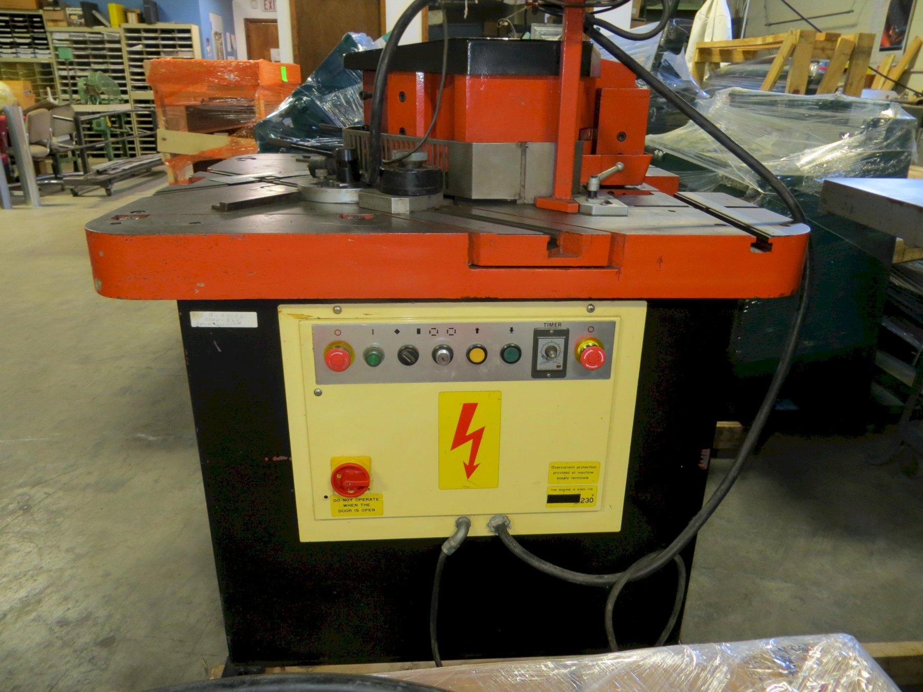 .236 x 8.66 x 8.66 Amada Hydraulic Power Notcher Model CSHW-220