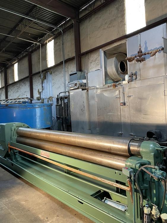3/16" X 10' WEBB MODEL R3LR 8010 3-ROLL PLATE BENDING ROLL