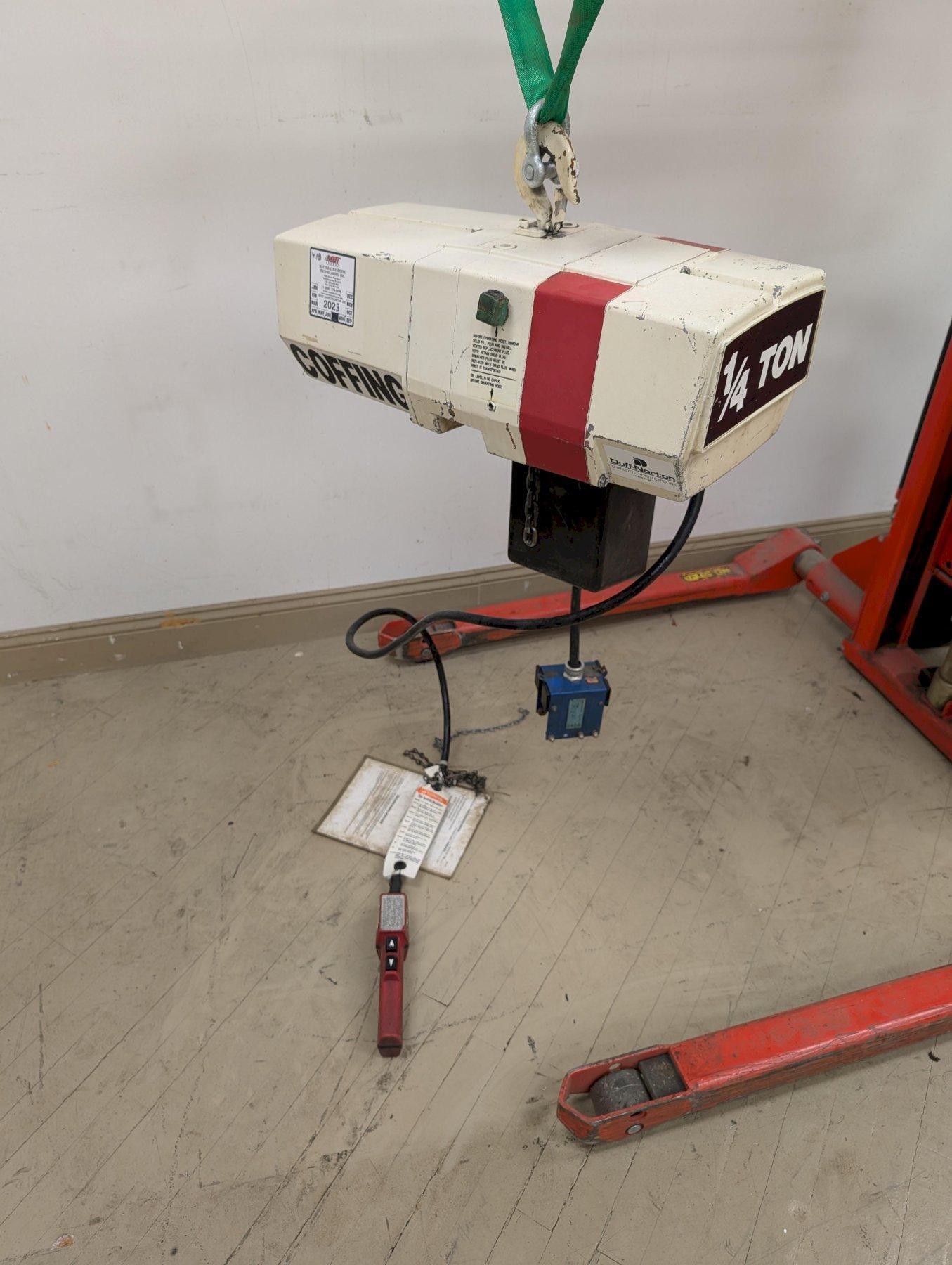 Coffing 1/4-Ton Electric Chain Hoist – 208V 3-Phase, 60 Hz