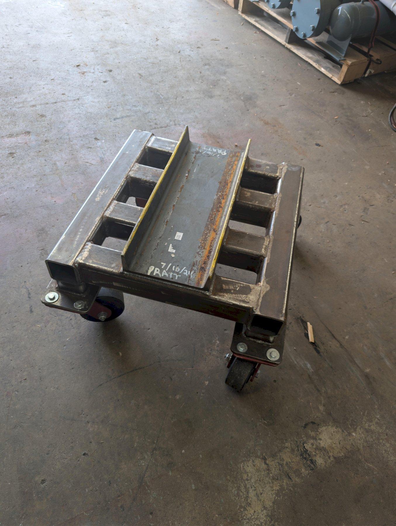 Heavy Duty Custom Steel Die Mold Tooling Cart Material Handling Dolly