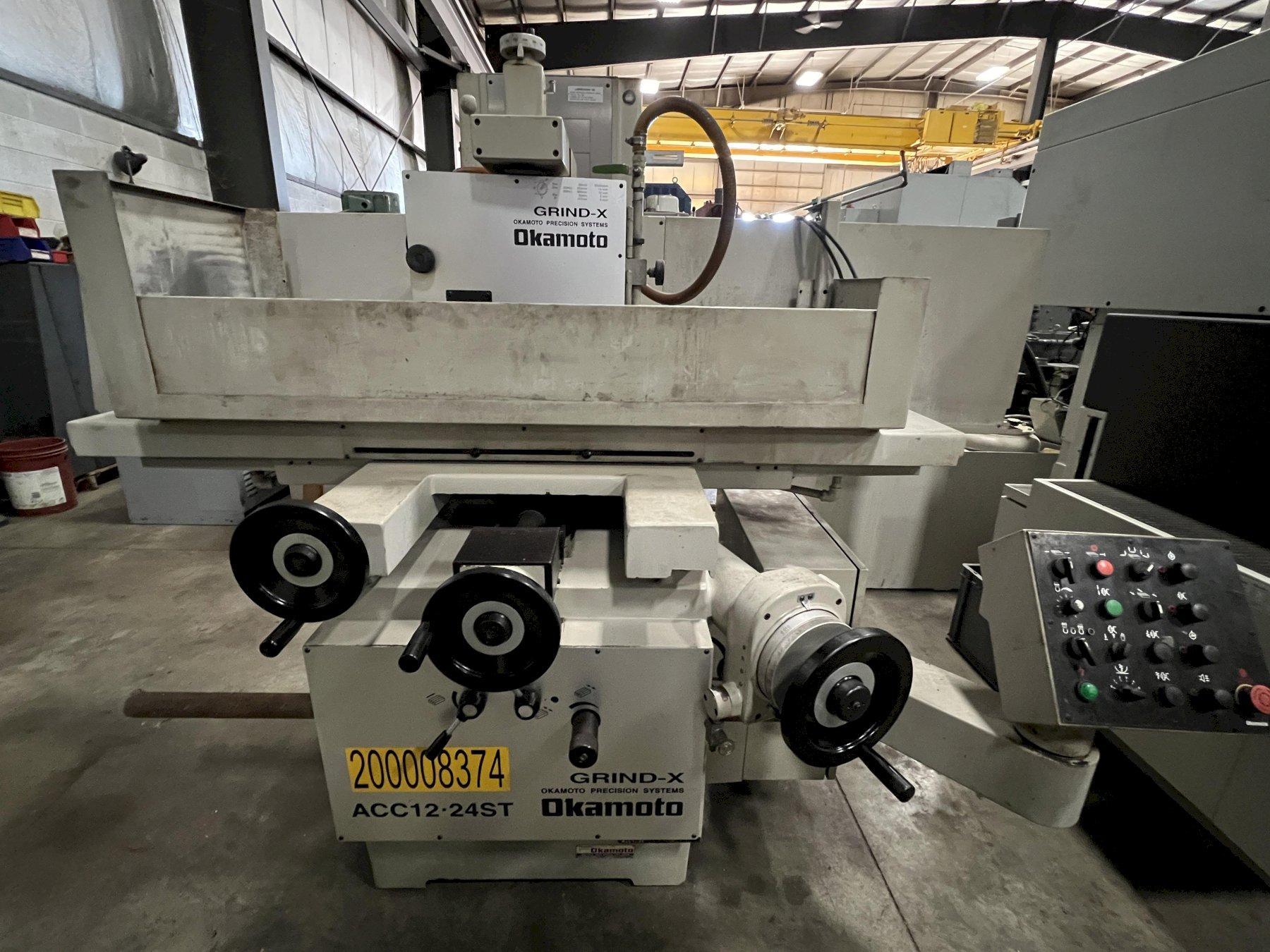 12" X 24" OKAMOTO GRIND-X HYDRAULIC AUTOMATIC SURFACE GRINDER, MODEL ACC 12.24ST, 2010