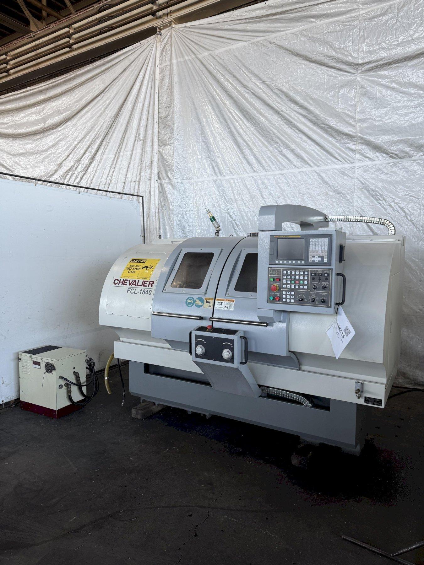CHEVALIER MODEL FCL-1840 CNC LATHE. STOCK # 0448525.