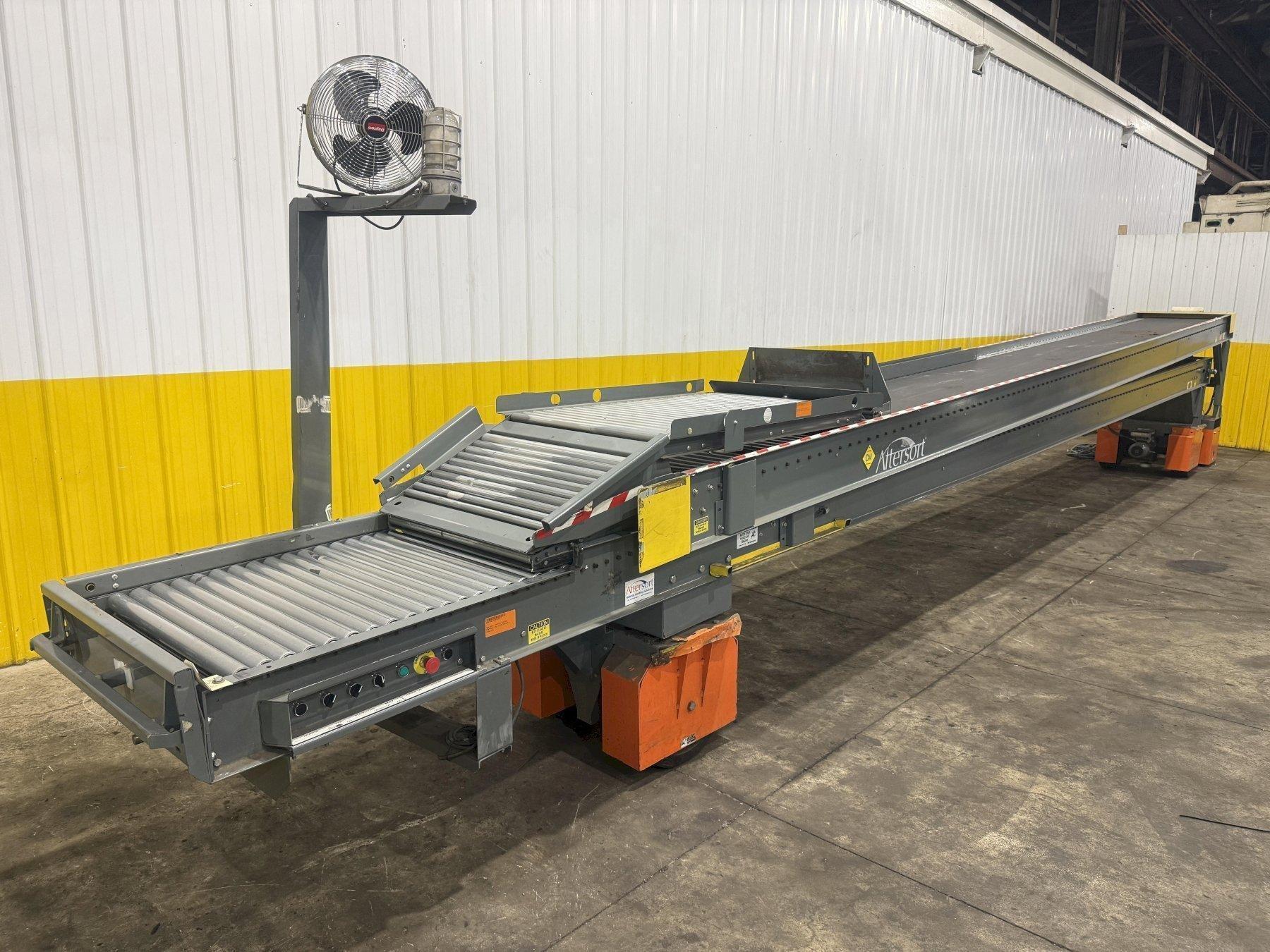 64 FT X 35" ROACH MODEL #TL2 TRUCKLOADER TWO-STAGE POWERED TELESCOPING ROLLER CONVEYOR: YOBRO #25710