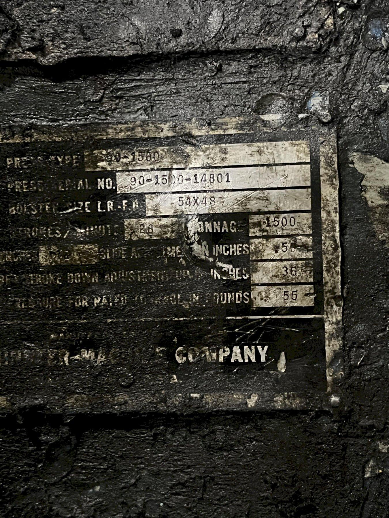 1500 TON MINSTER KNUCKLE JOINT PRESS