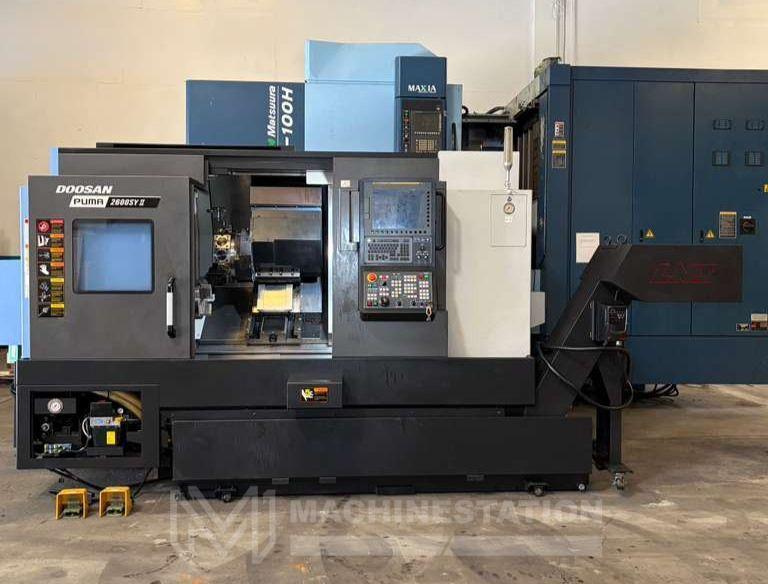 Doosan Puma 2600SYII CNC Lathe – 2021 C Axis Live Tooling, Sub Spindle, Y Axis