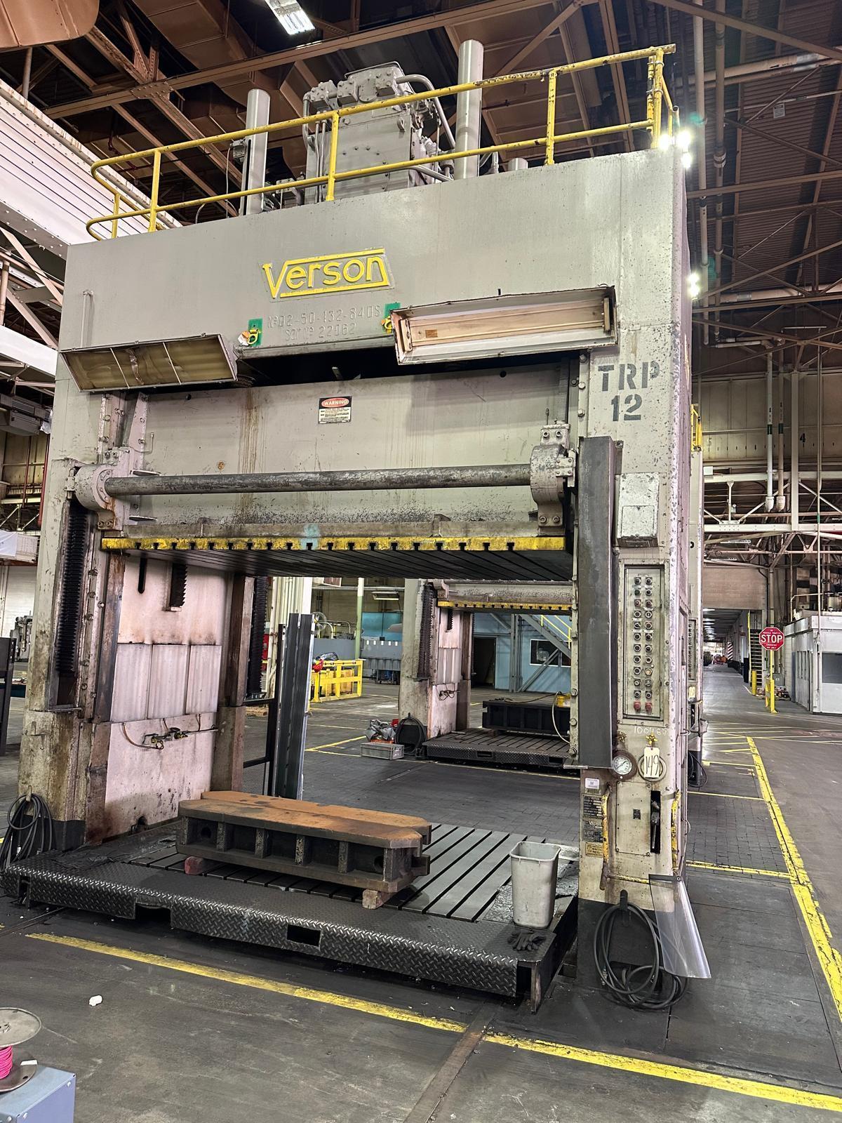 50 Ton VERSON HYDRAULIC SPOTTING PRESS