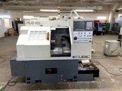 Cubic PLG-42L Gang Style CNC Lathe, Fanuc 0i, 6