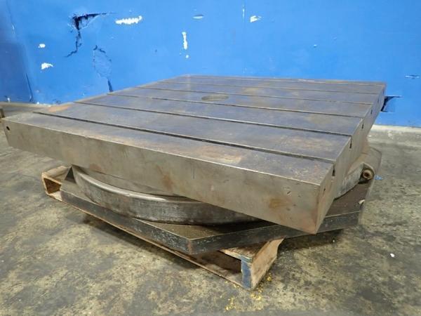 48' X 48' LUCAS MANUAL ROTARY TABLE: STOCK 71874 #71648