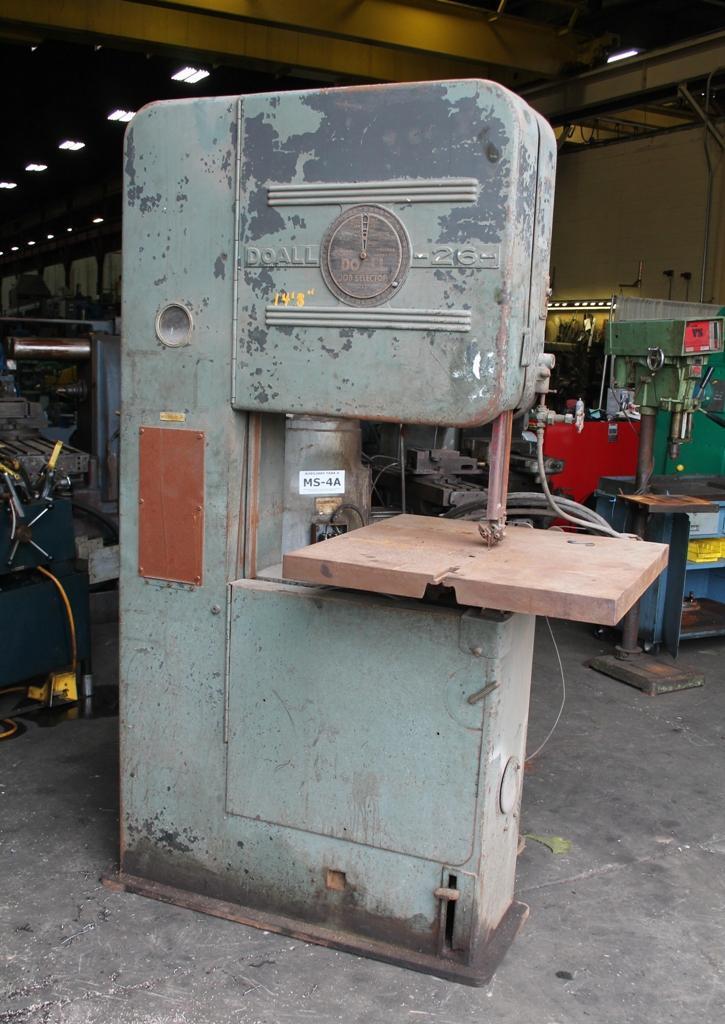 26' DOALL MODEL #V-26 VERTICAL BANDSAW: STOCK #59916