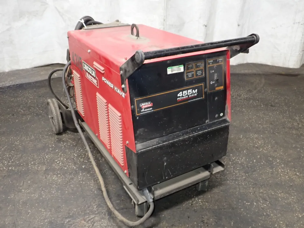 LINCOLN 450 AMP WELDER  -  POWER WAVE 455 M
