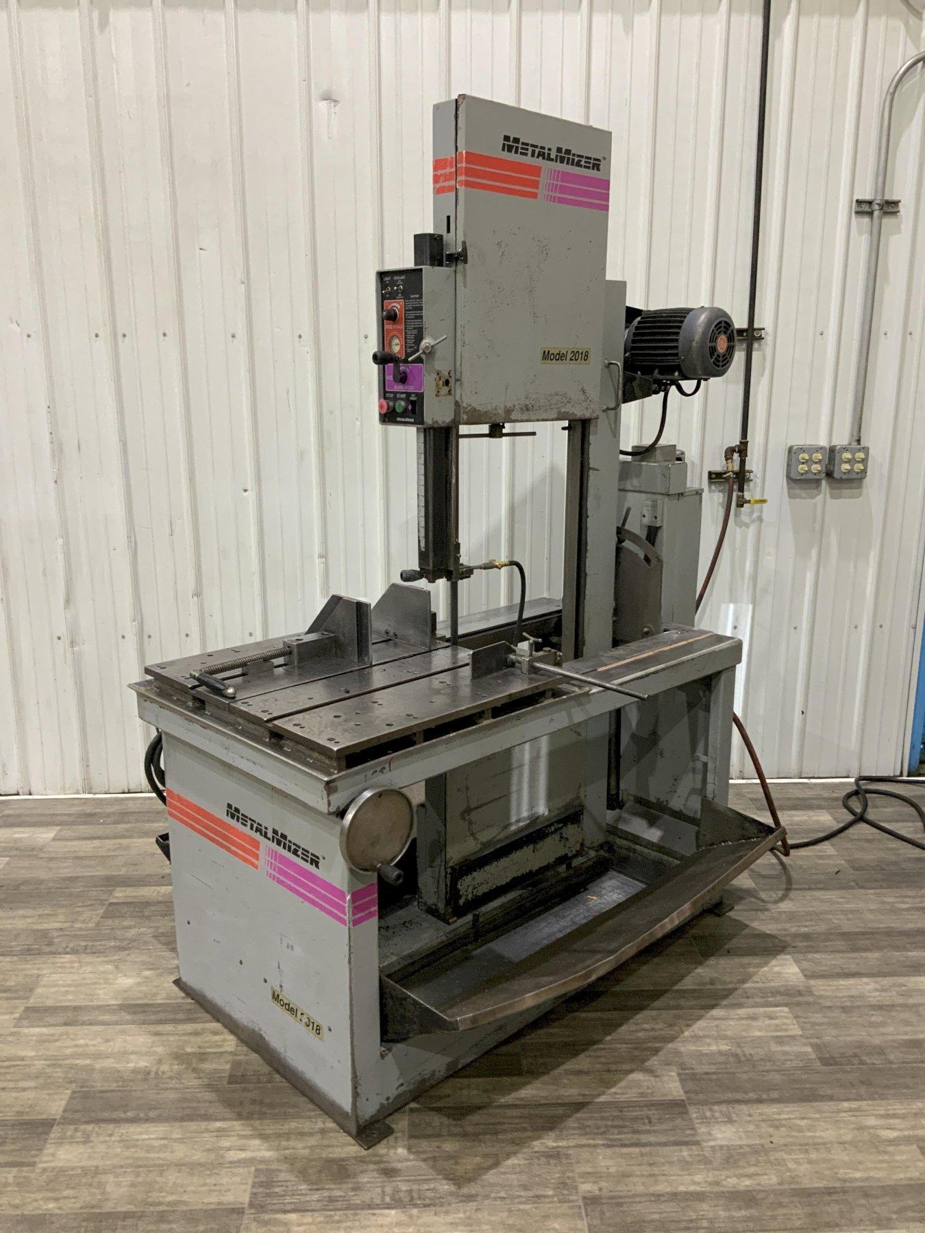18" X 20" METAL MIZER MODEL 2018, TILT-FRAME VERTICAL BAND SAW.: STOCK #81426