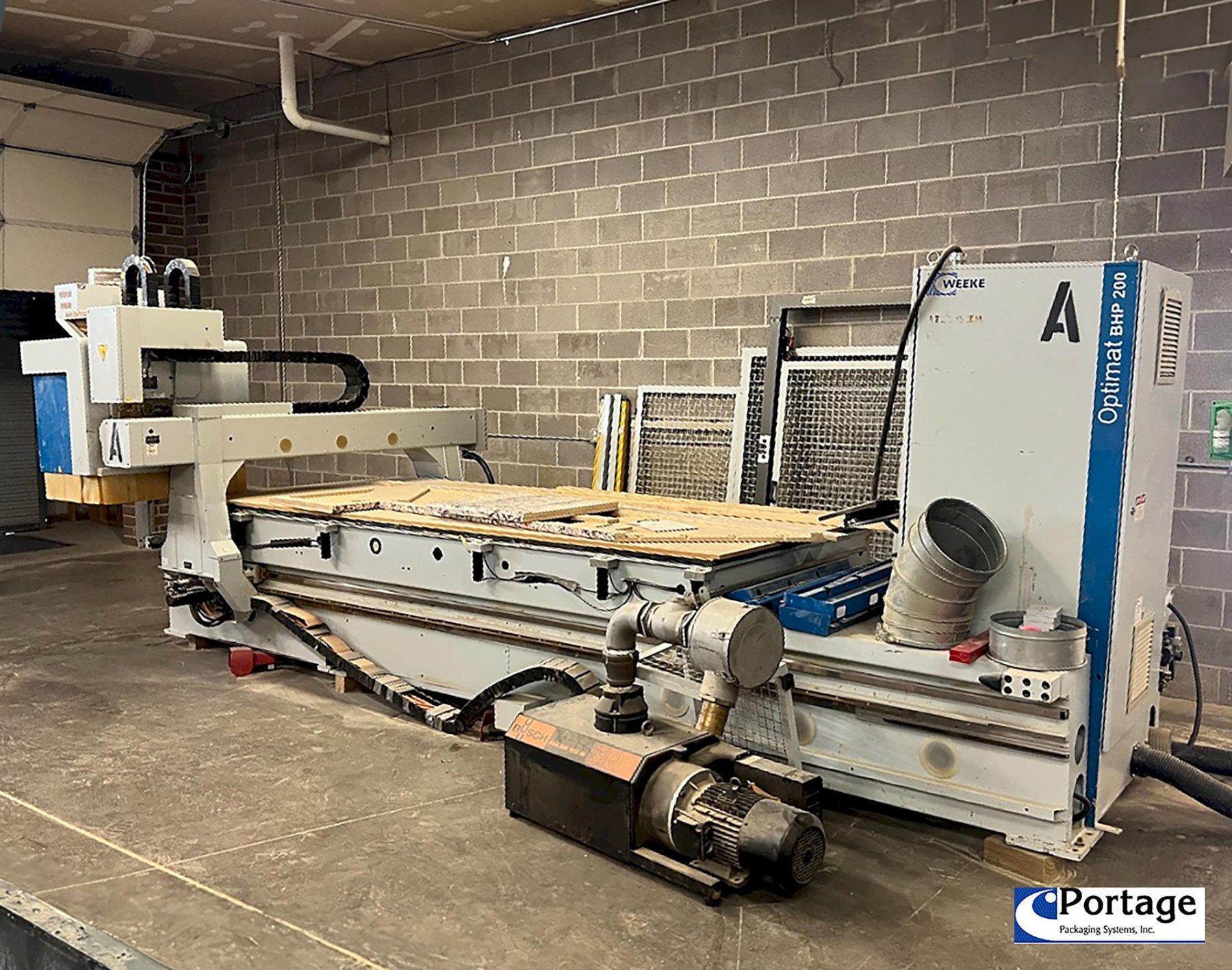 Weeke OPTIMAT BHP 200 || CNC Flat Table Machining Center