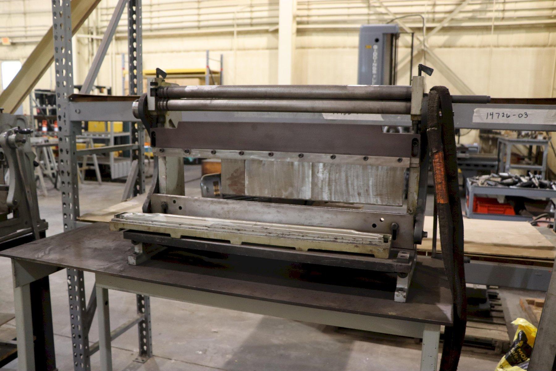 BENCH TOP SHEAR, BRAKE & ROLL MACHINE: YOBRO #26222