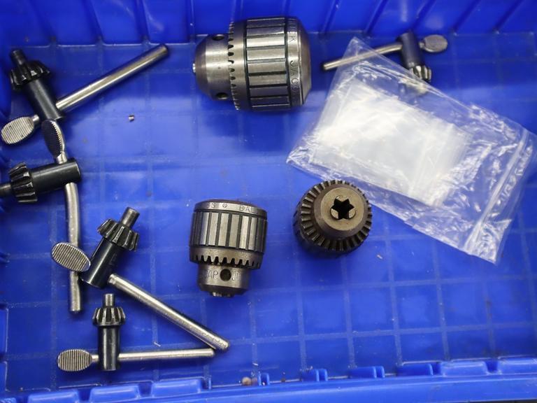 Jacobs Drill Chucks and Keys, Assorted- Auction Item