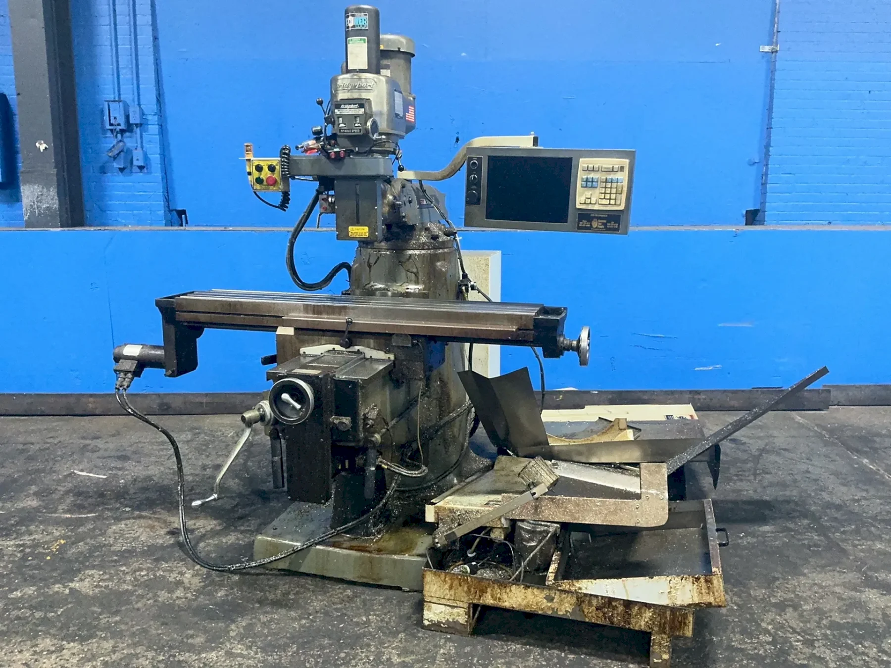 BRIDGEPORT 11”X58” CNC VERTICAL MILL  -  EZ-TRAK SERIES II