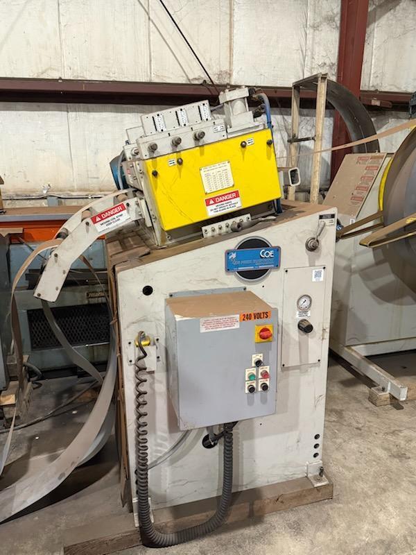 COE PRESS Coil Feed Line 4,000 Lbs. x 24" Wide