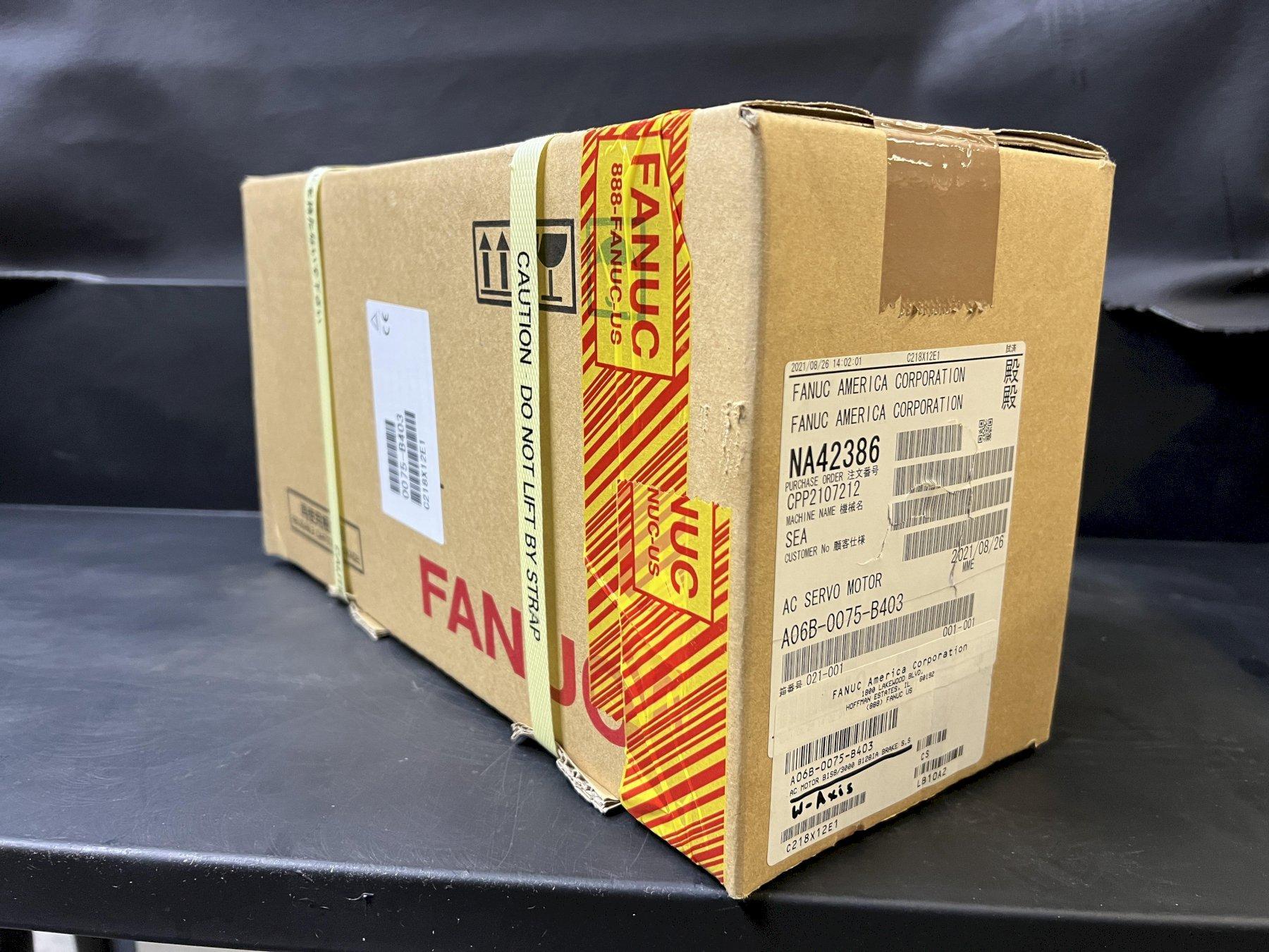 New Fanuc A06B-0075-B403 AC Servo Motor A860-2020-T301 Encoder BIS 8/3000