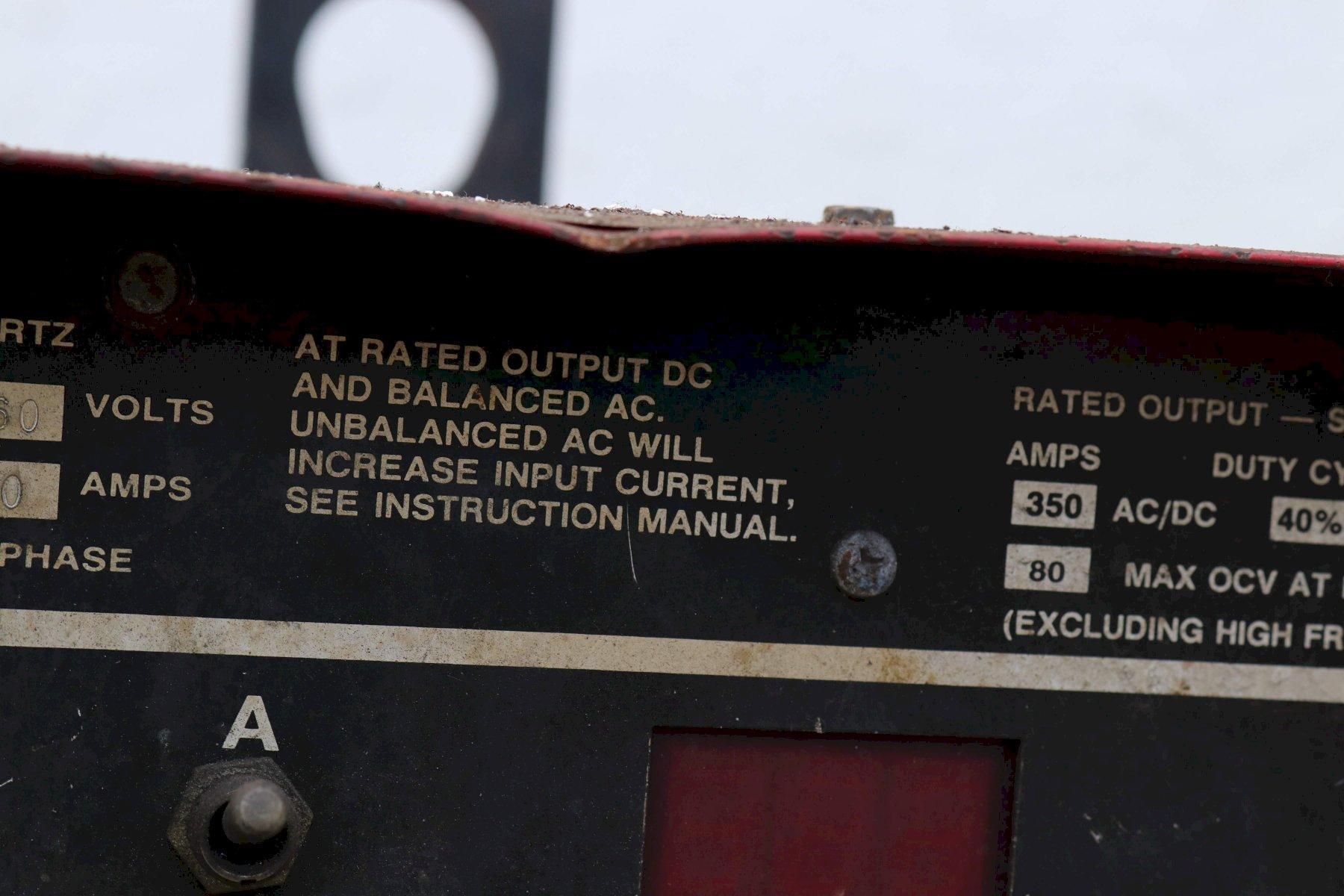 LINCOLN MODEL SQUARE WAVE TIG 350 WELDER: STOCK #73269