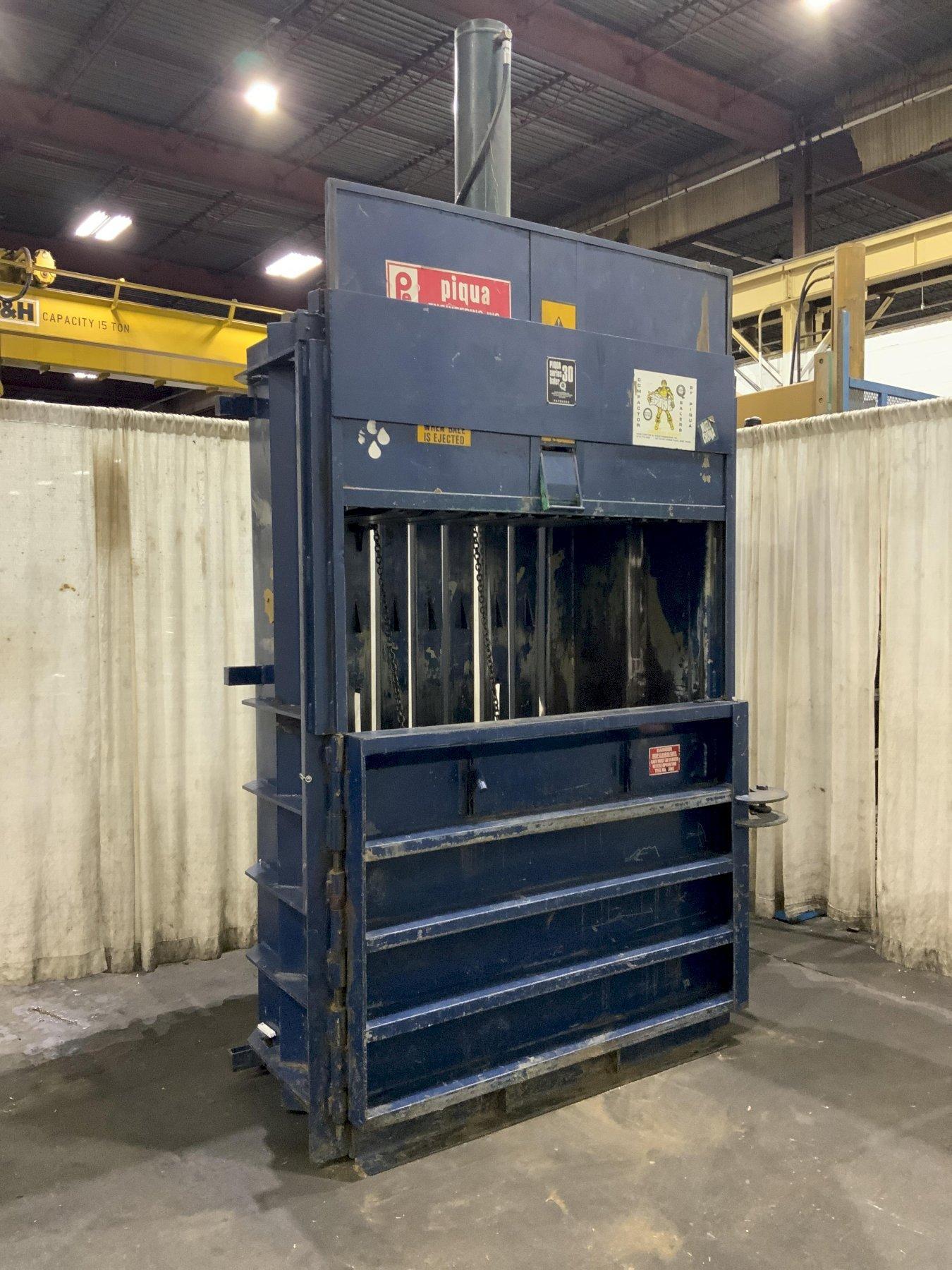 60" X 30" PIQUA MODEL 30 CARDBOARD BALER: STOCK #81527