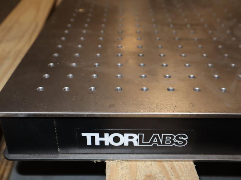 ThorLabs Optical Breadboard, 24" x 36" x 2.28", w/ 1" Grid Pattern 1/4-20 Tapped Holes- Auction Item