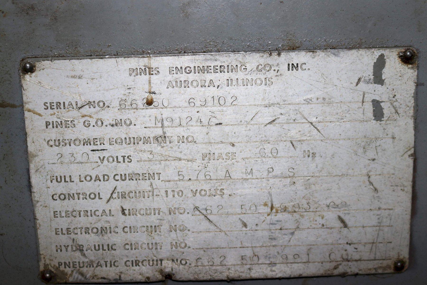 3' PINES MODEL 662 TUBE END FINISHER: STOCK #71229