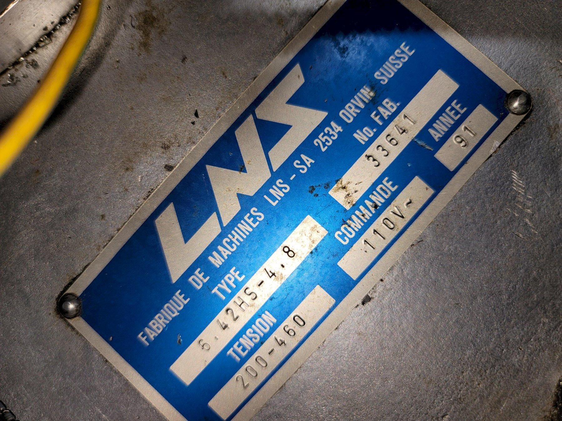 LNS HYDRAULIC POWER UNIT, Model Hydrobar 6.42HS-4.8, 1.48 HP, LNS .7550887/110 RF0.75/2-7 Motor, New 1991.