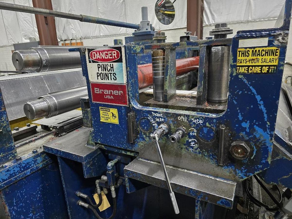 60” x .145" x 50,000 Lbs Loop  Braner Slitting Line