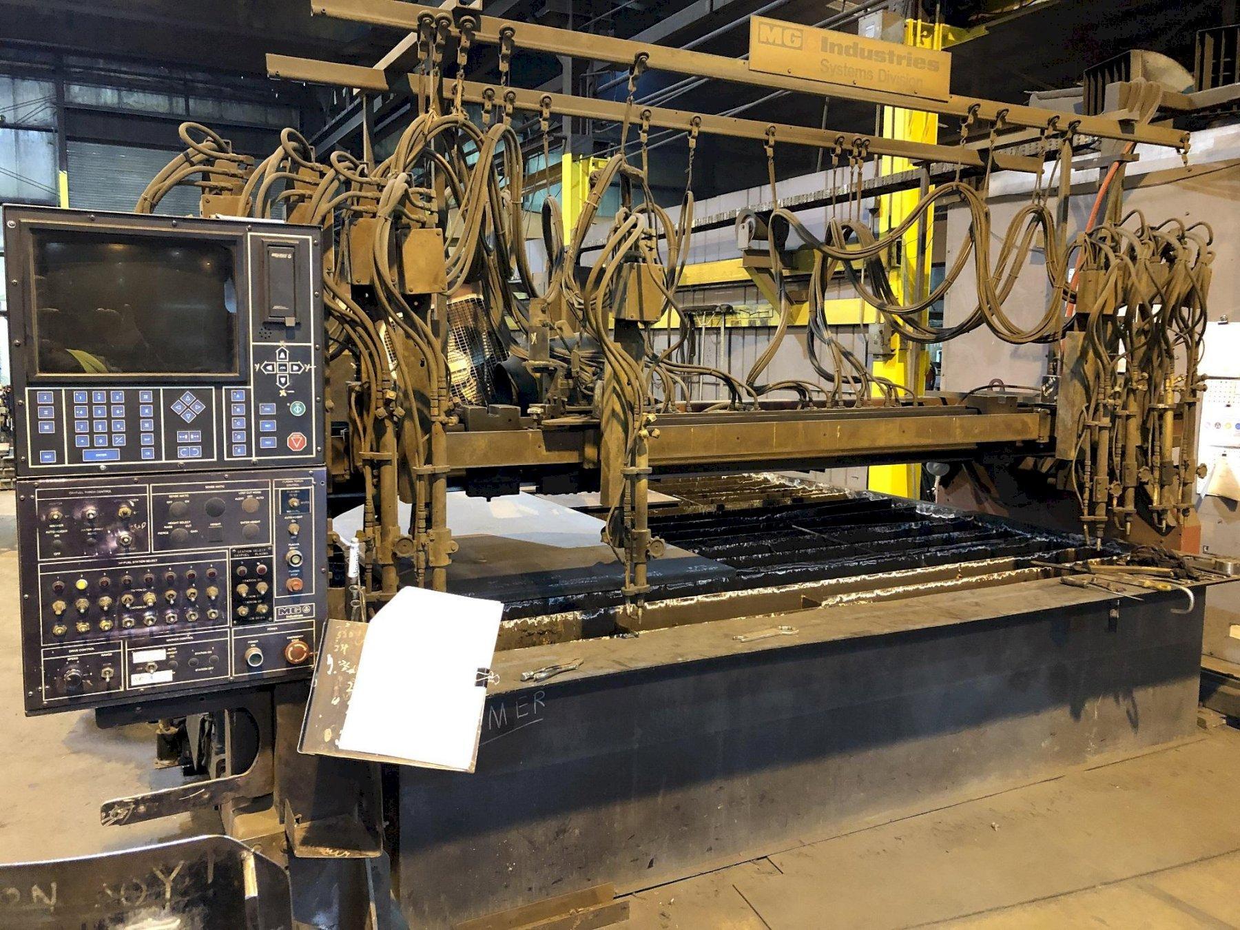 MG MODEL TMC-3500 CNC FLAME BURNER, NEW BURNY 5 AND SERVOS IN 2018
