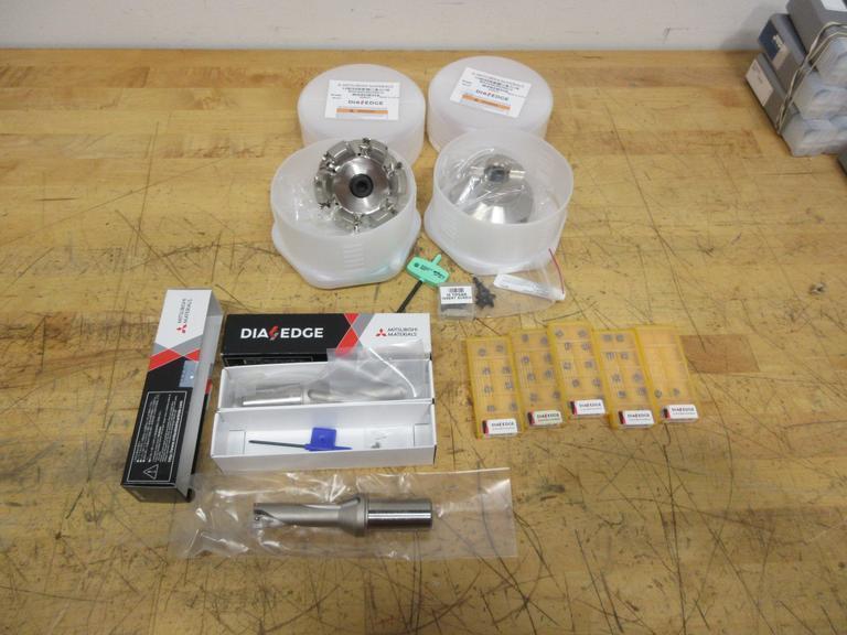 Mistubishi Diaedge Inserted Drills and Shell Mills, (2) Ea. New In Packages, 3.5" Dia Shell Mills, .7283" Dia Drills with Inserts- Auction Item
