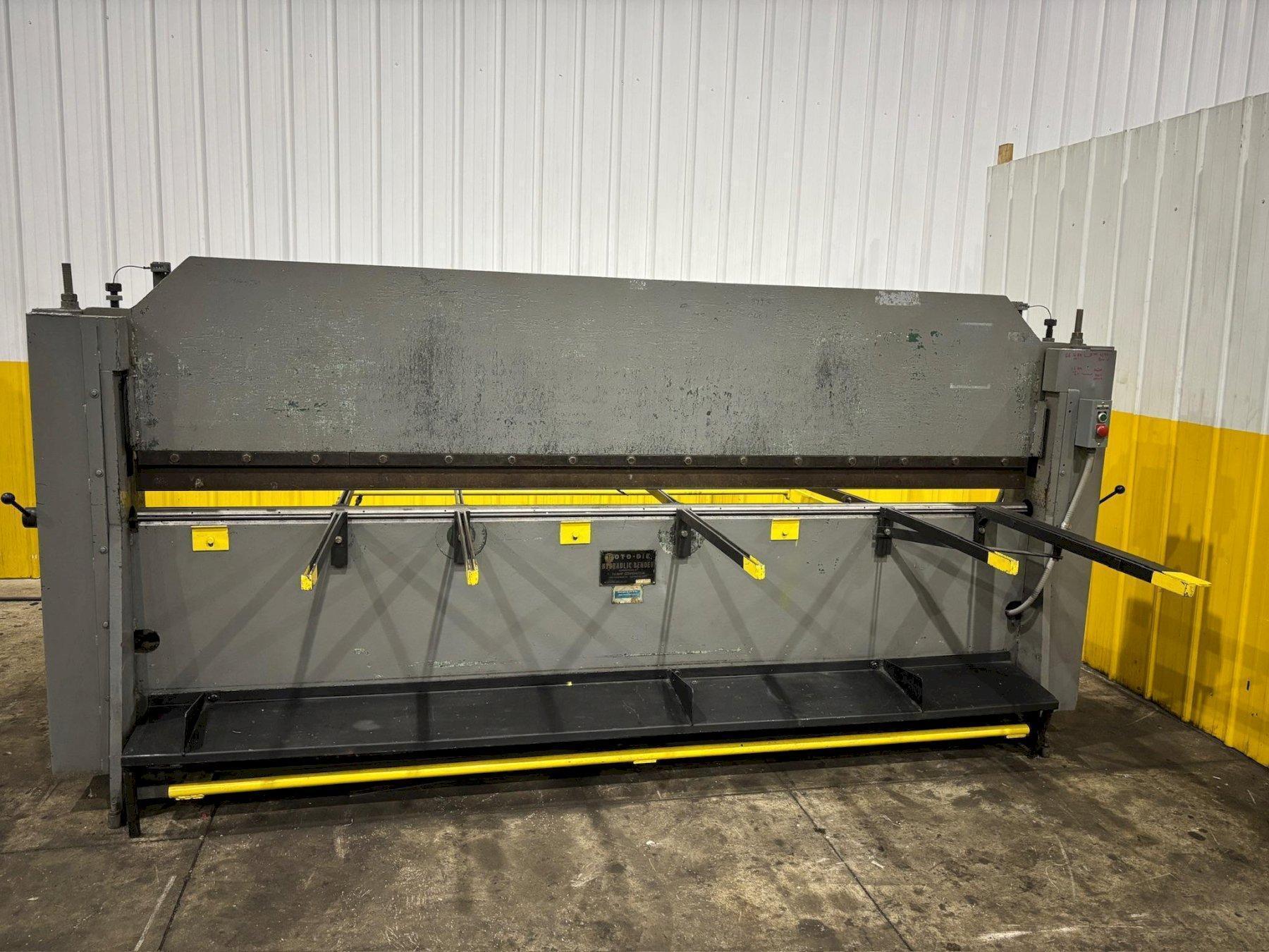 Roto-Die 10' x 16 Gauge Hydraulic Bender, #10