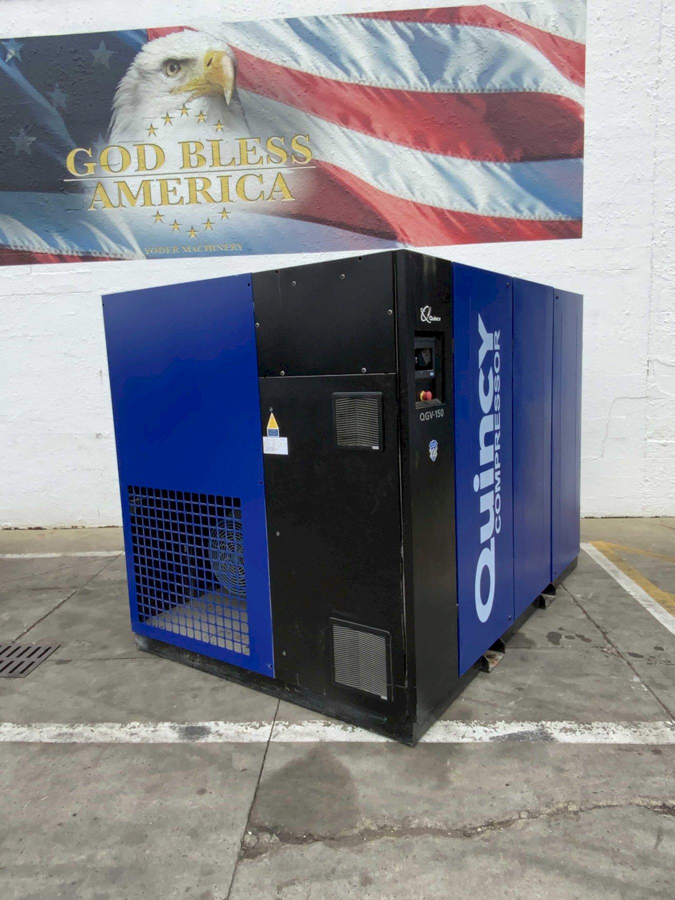150 HP QUINCY MODEL QGV 150 ROTARY SPEED AIR COMPRESSOR: STOCK #80222