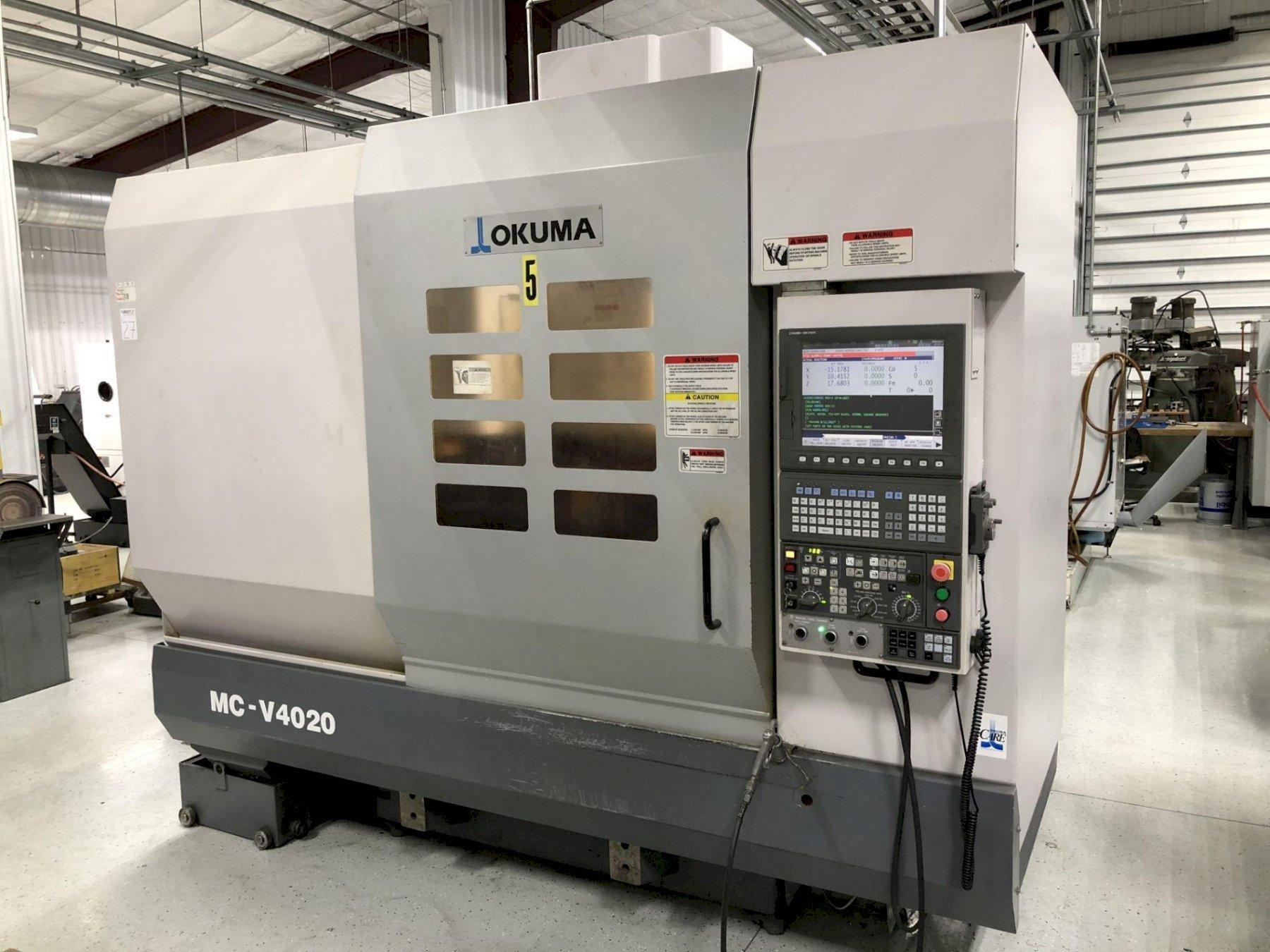 Okuma MC-V4020 CNC Vertical Machining Center Used For Sale 2007