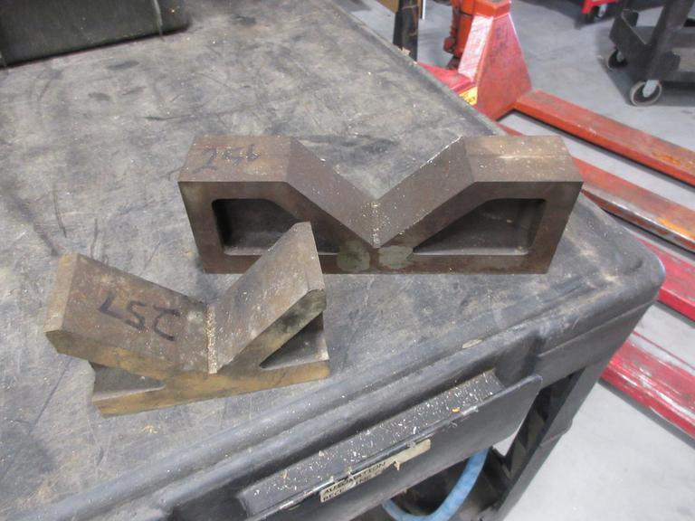 Vee-Blocks Machined (1) 2.5" x 4" x 12",  (1) 2.5" x 4" x 6.375"- Auction Item