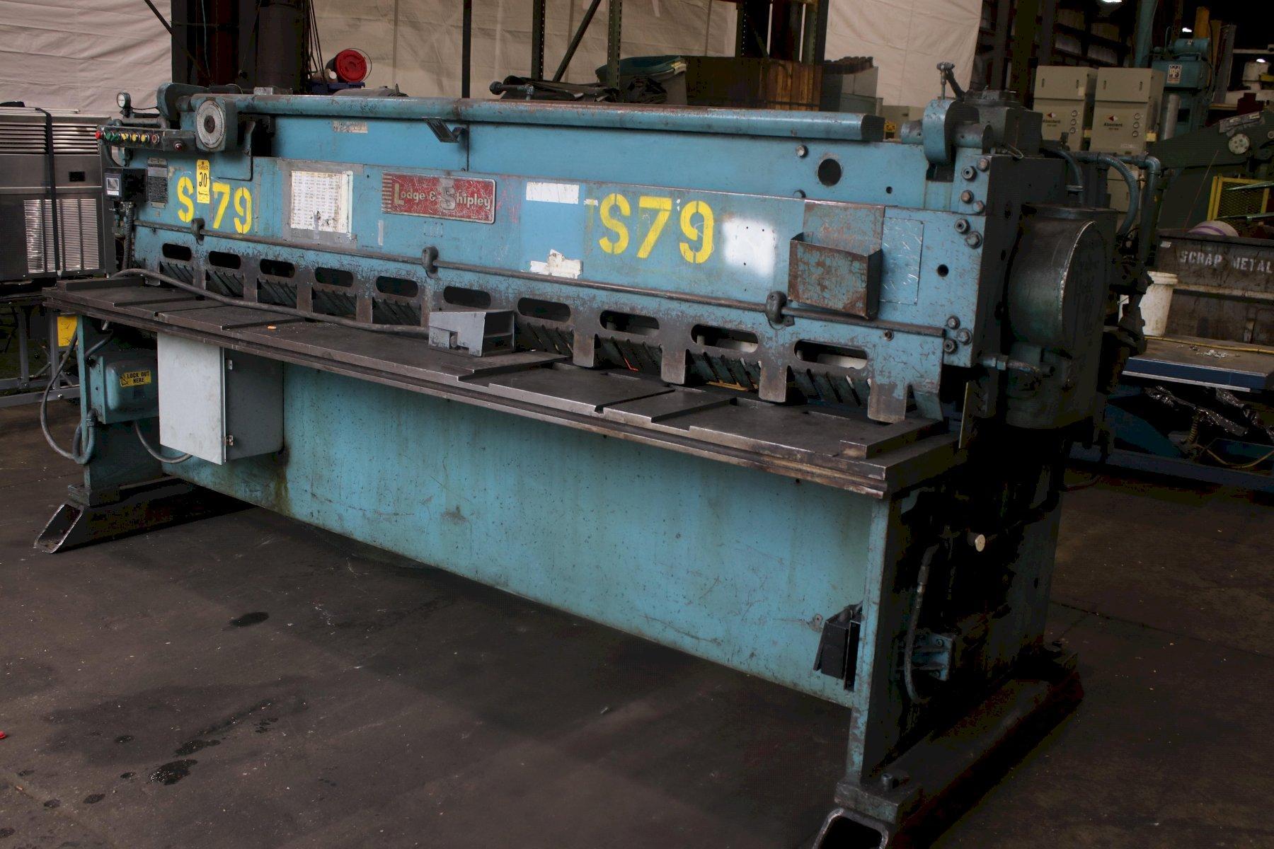 10' X 10 GA LODGE & SHIPLEY MECHANICAL SHEAR: STOCK #75069