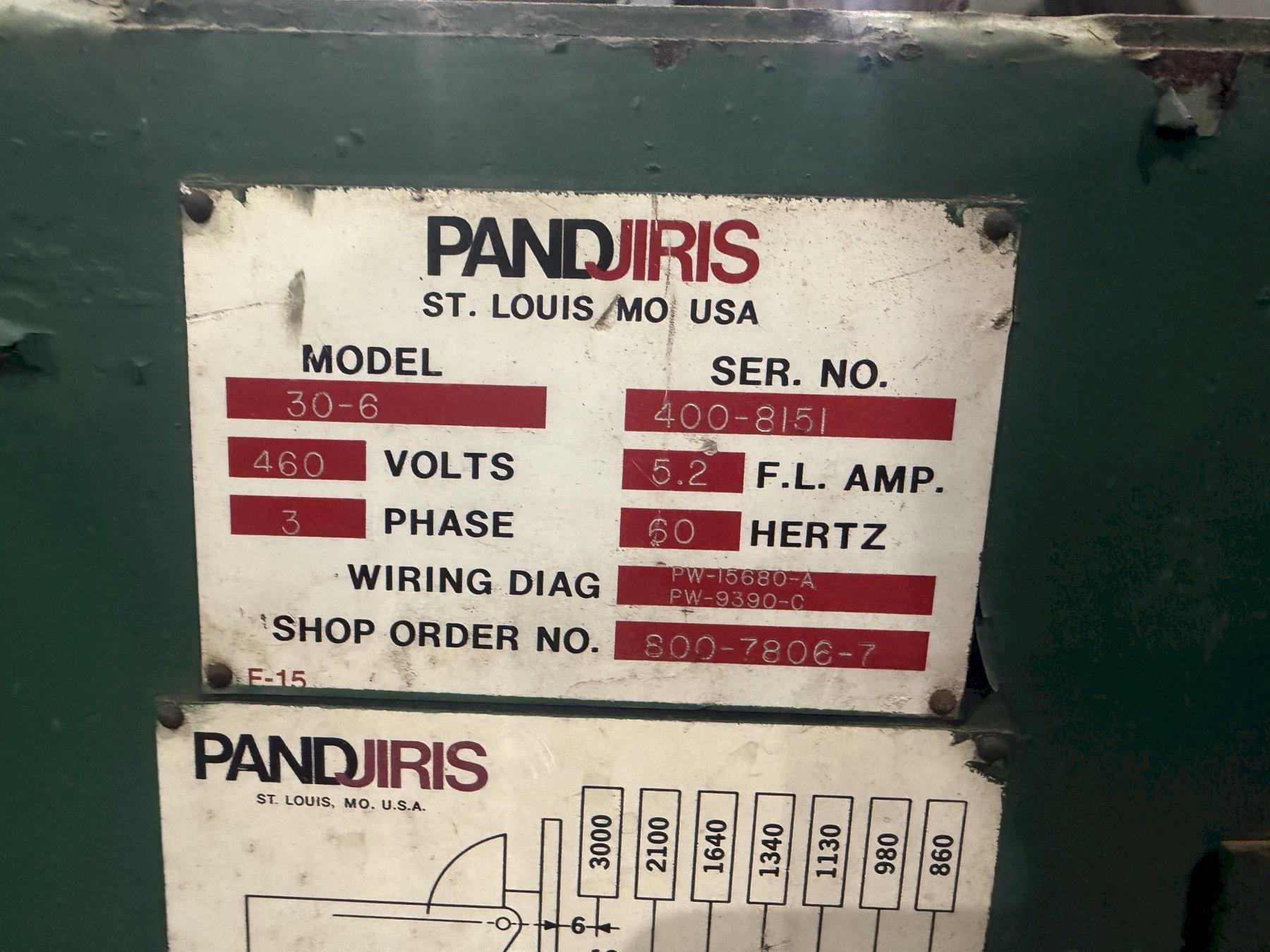 3,000 LB PANDJIRIS MODEL 30-6 MOTORIZED WELDING POSITIONER: YOBRO #24752