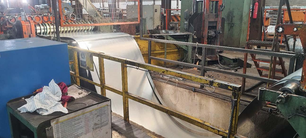 1520mm x 6mm x 20 Ton Fagor Arrasate Slitting Line