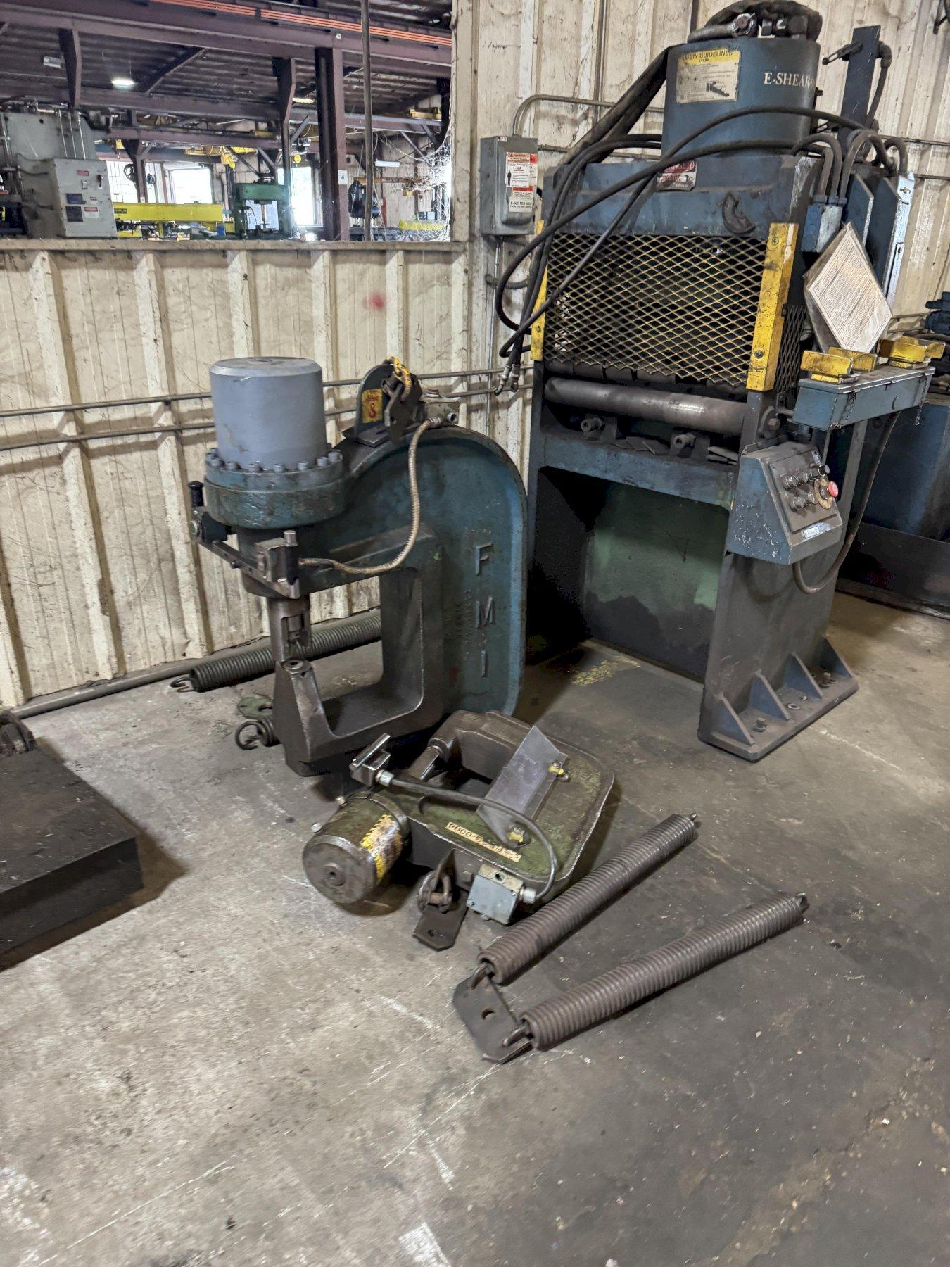 FRANKLIN MANUFACTURING C FRAME HYDRAULIC WEB PUNCH. STOCK # 0666125
