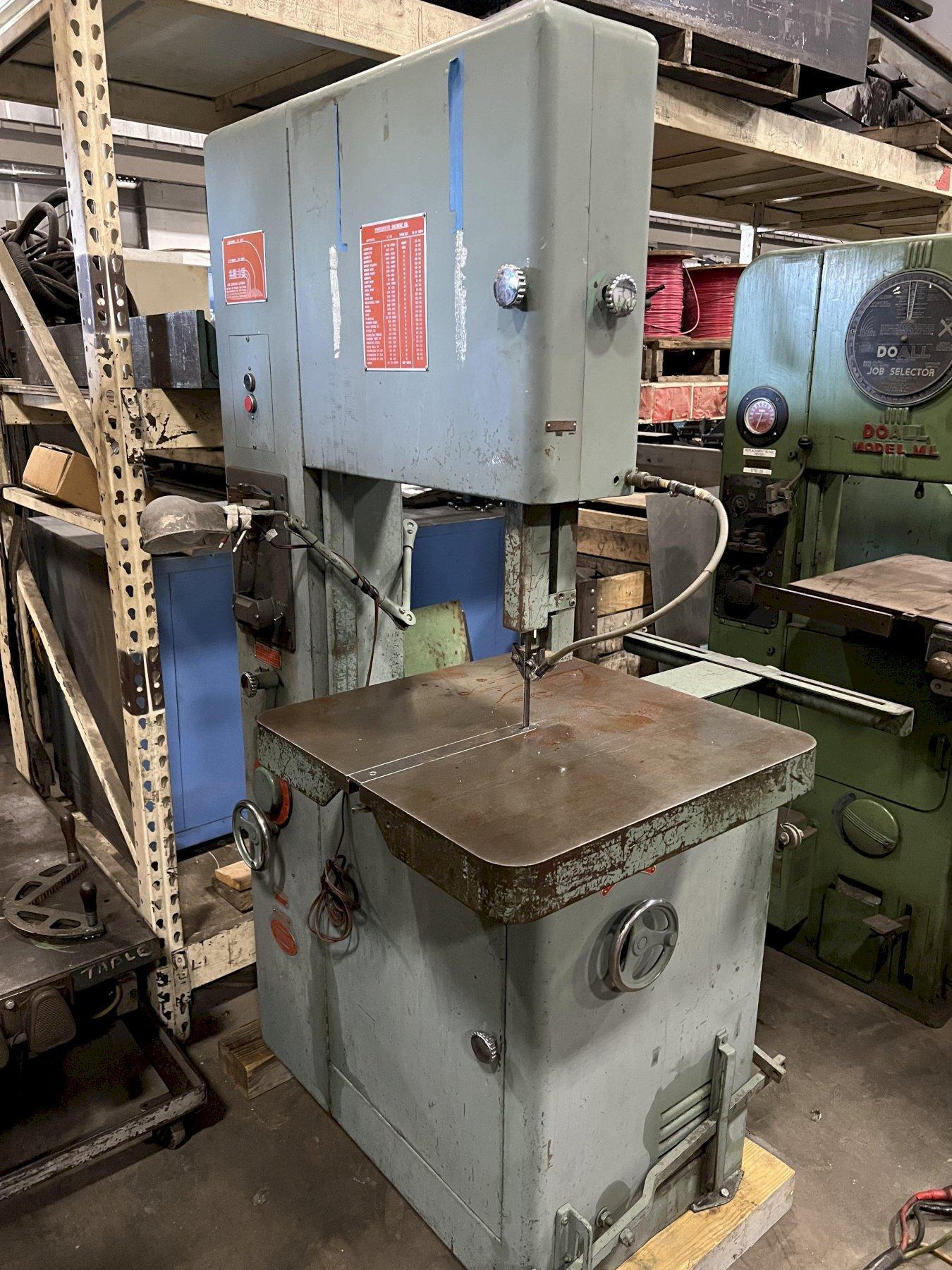 POWERMATIC VERTICAL BAND SAW,  MODEL 87, 20" CAPACITY
