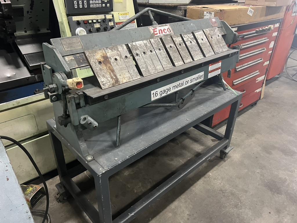 Enco 16 Gauge Box Brake Model 130-5060, New 1990, 13 Fingers