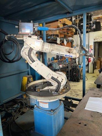 OTC Almega Arc Cell E-120 AX2 Robotic Weld Cell, 2012