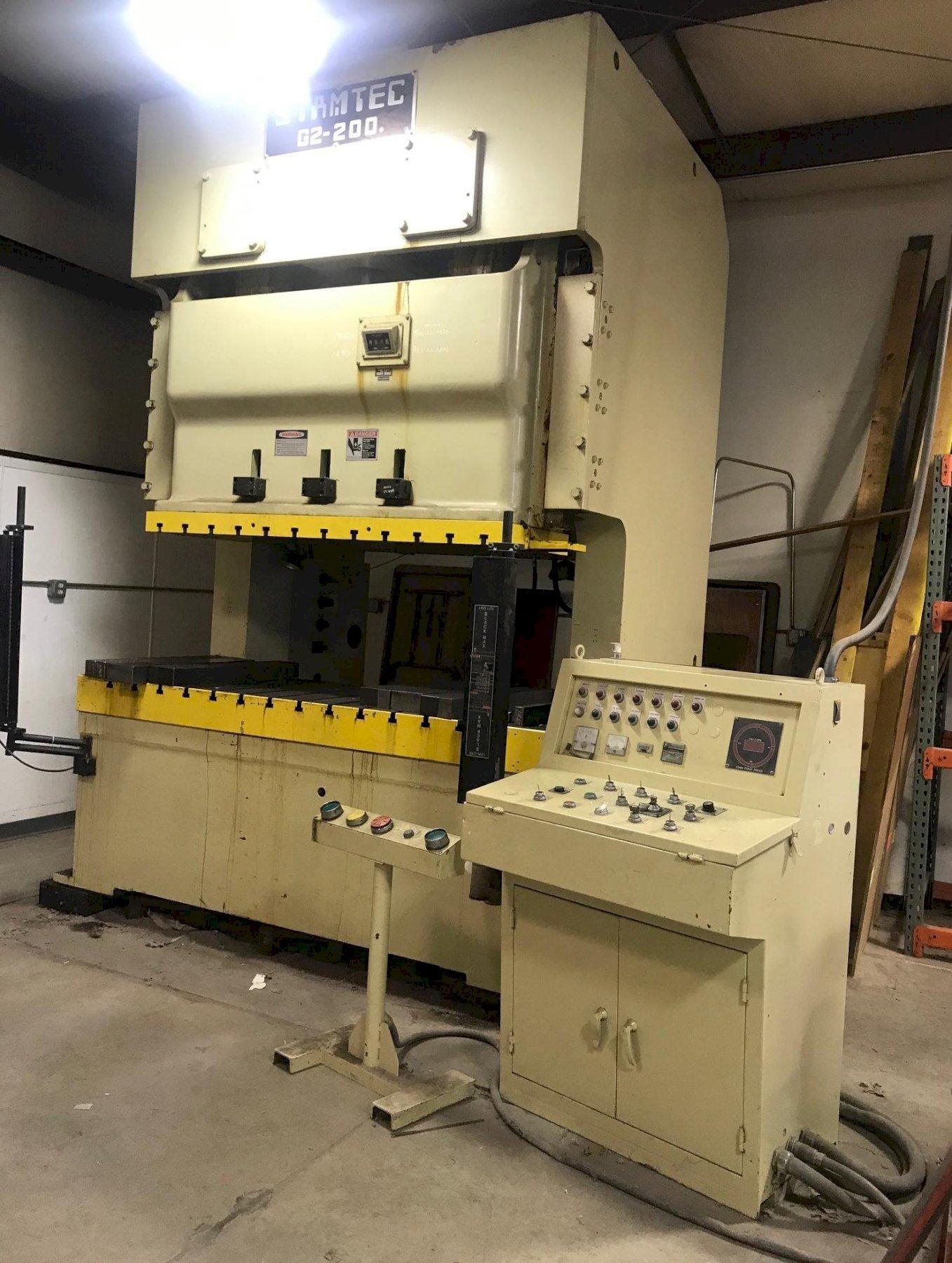 220 TON STAMEC GAP FRAME DOUBLE CRANK PRESS: STOCK #73494