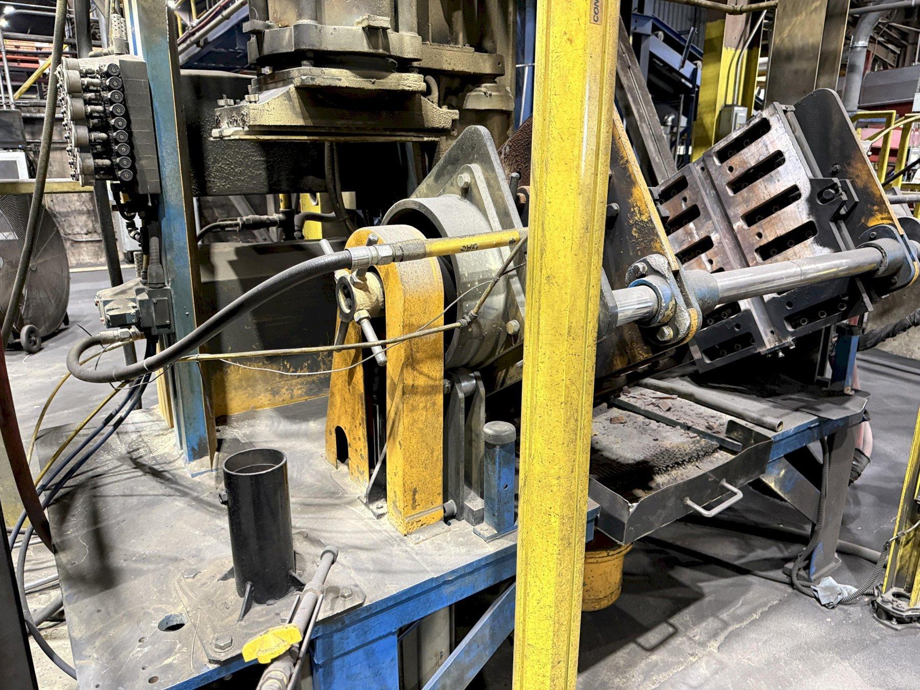 Redford model HS 22 shell core machine, Nsn with twin sand feed system, 100# blow head, plc controls, 22