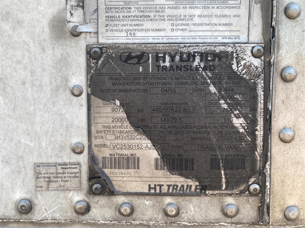 2016 Hyundai 53 x 102 3H3V532C2GT271013