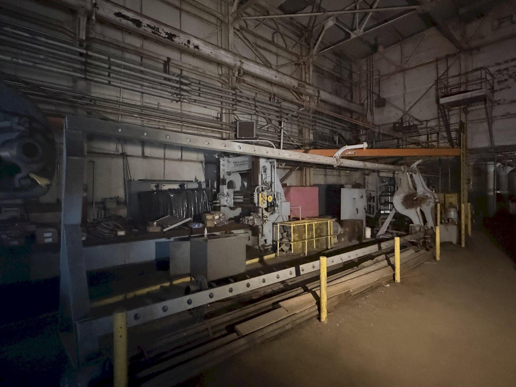 300 TON X 76" H X 32' L RODGERS MODEL #1F300A-78X HYDRAULIC WHEEL PRESS : YOBRO 26531