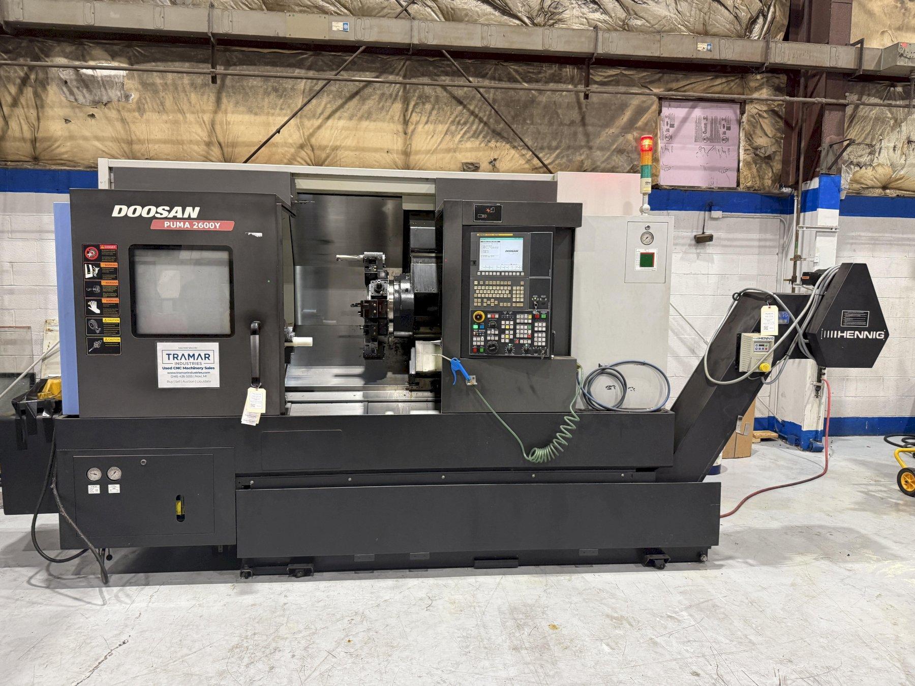 Used 2014 Doosan Puma 2600Y CNC Lathe For Sale