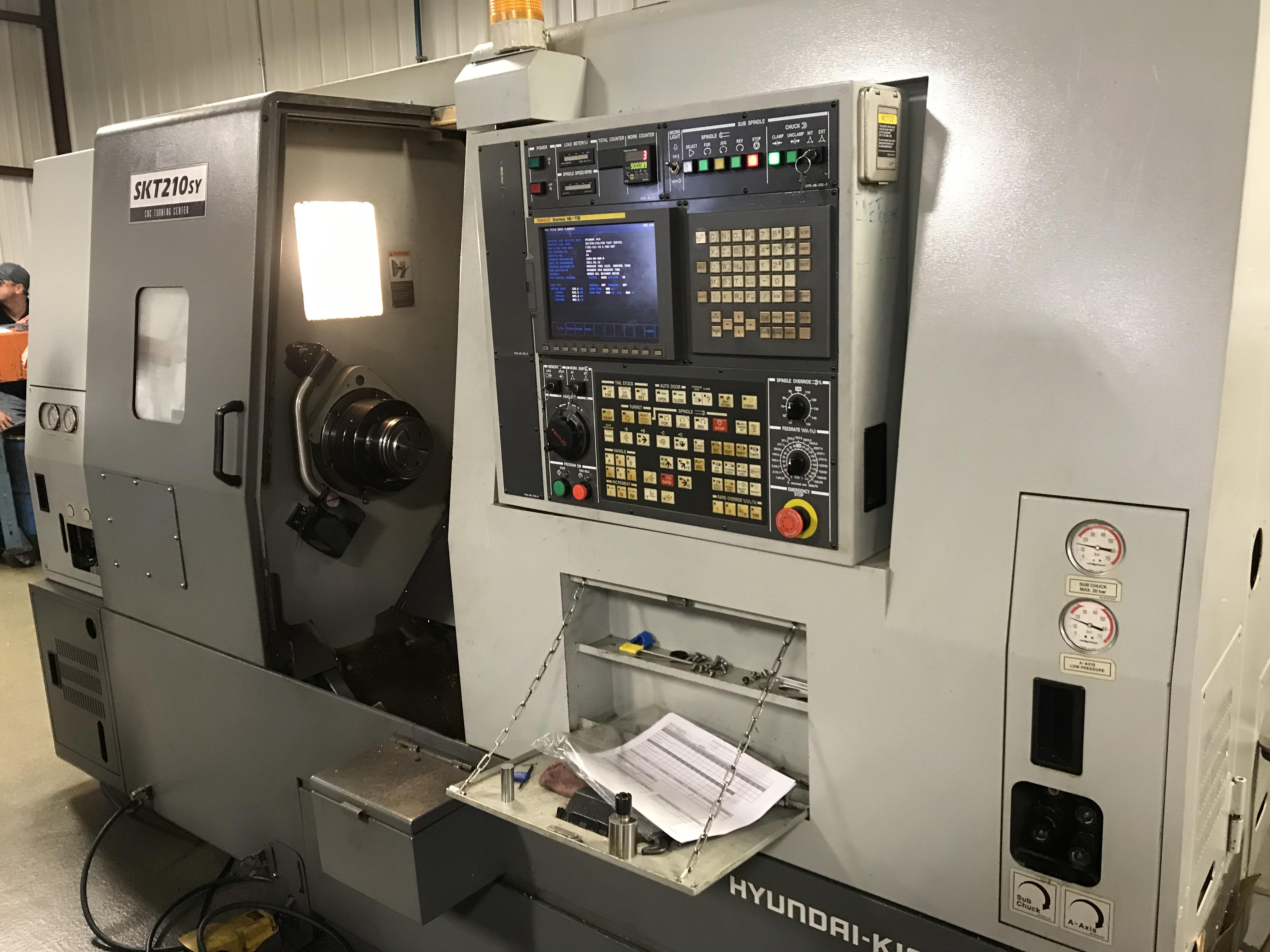 Hyundai Kia SKT210SY CNC Lathe, 8