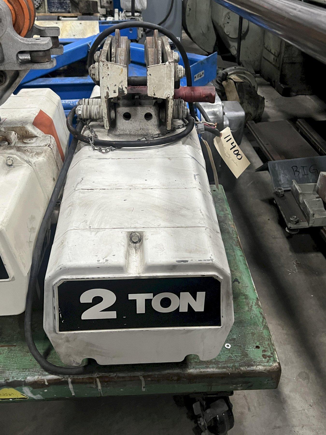 2 TON COFFING ELECTRIC HOIST, TESTED