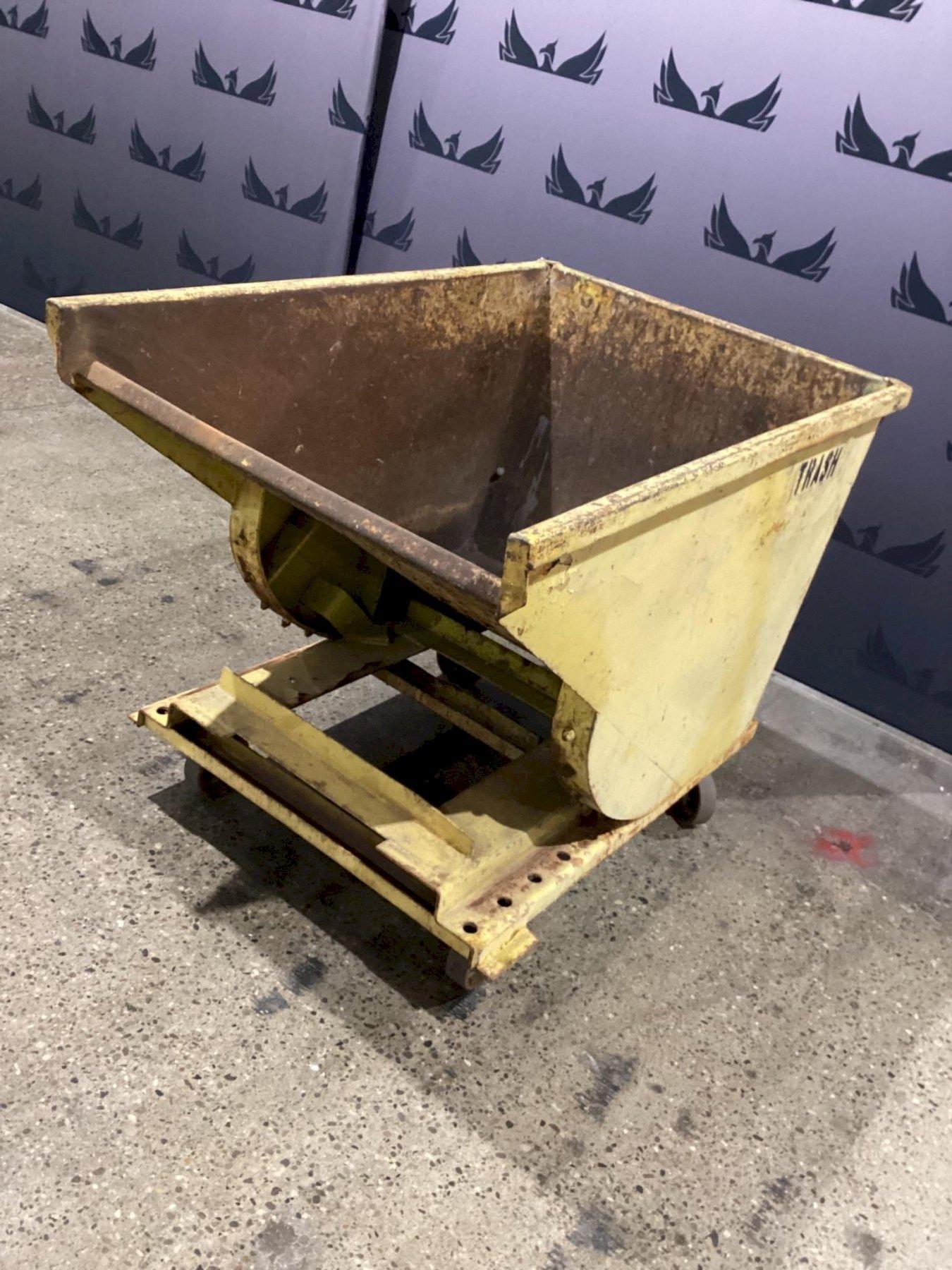 METAL SELF DUMPING HOPPER USED