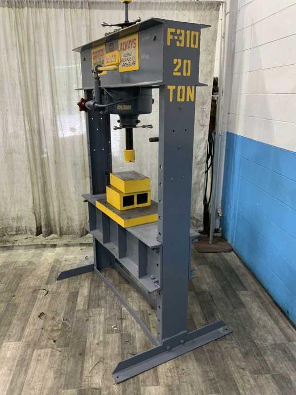 75 TON DAKE MODEL 75H 75-TON H-FRAME HYDRAULIC SHOP PRESS: STOCK # 4149