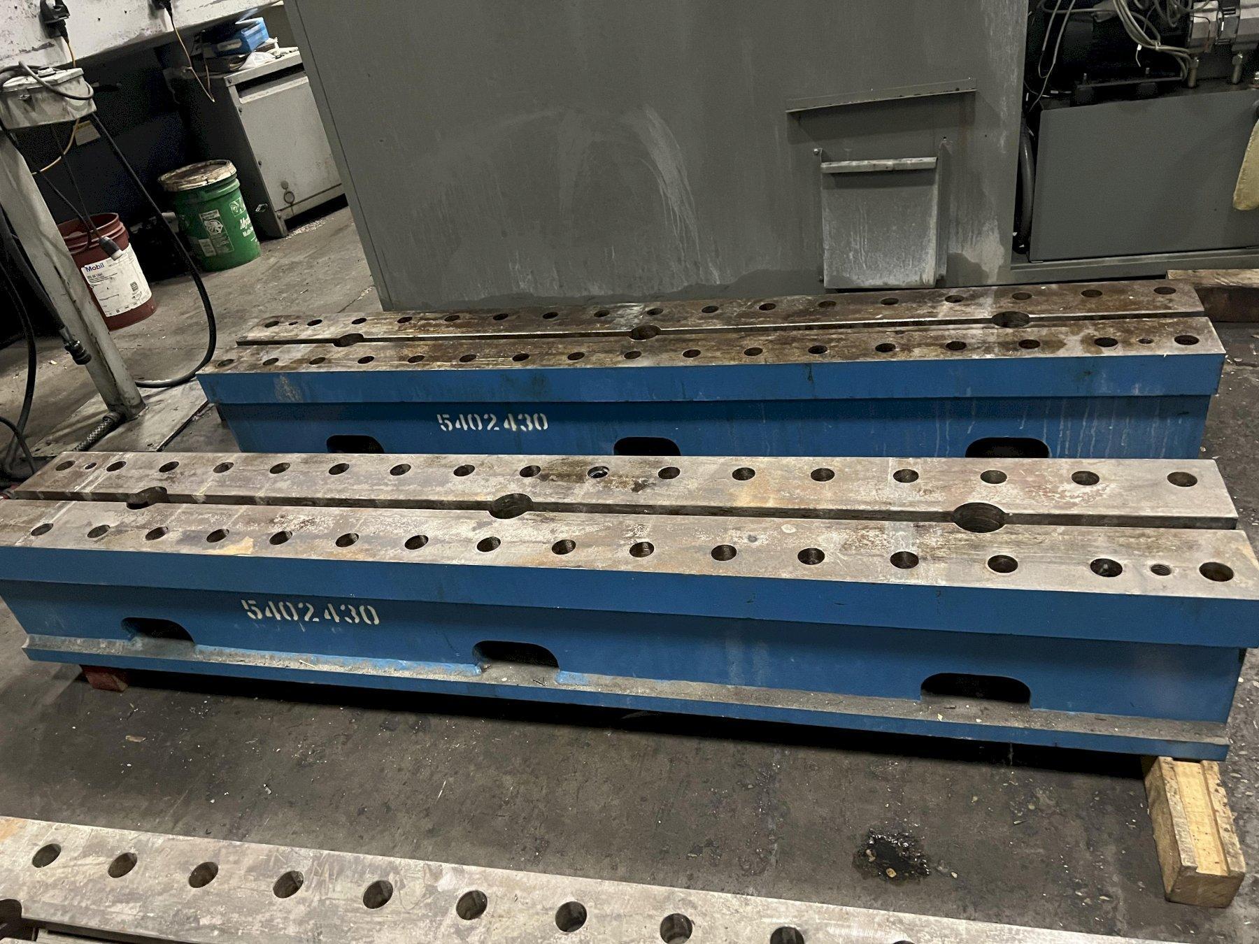 7' x 12" x 12" PAIR OF RISER BLOCKS W/ T SLOTS